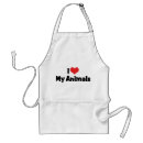Search for i love animals aprons Heart