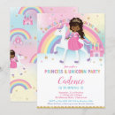 Search for african american princess birthday invitations Whimsical