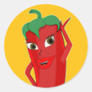 Search for red hot chili pepper stickers Cartoon