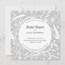 Search for silver bridal shower invitations Floral