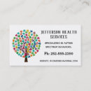 Search for puzzle pieces business cards Colourful