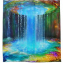 Search for waterfall shower curtains Blue