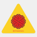 Search for aids ribbon stickers Red