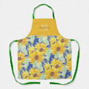 Recherche de fleurs bleues tabliers Monogramme