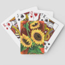 Search for sunflower painting playing cards Watercolor