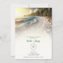 Search for beach sunset wedding invitations Island