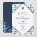 Search for elegant watercolor first communion invitations Navy blue