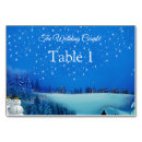 Search for christmas wedding table cards White