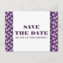 Search for purple save the date postcards Classic