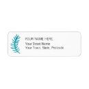Search for paint return address labels Blue
