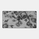 Search for white floral pattern mousepads Black