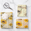 Search for sunflower wrapping paper Decoupage