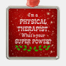 Search for physical therapist ornaments Red and white