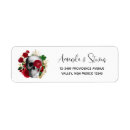 Search for black gold white return address labels Floral