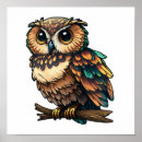 Search for cartoon owl posters Bird