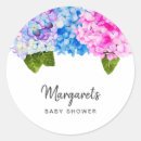 Search for watercolor hydrangea stickers Baby shower