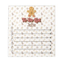 Search for christmas notepads Gingerbread