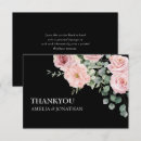 Search for pink black wedding thank you cards Rustic
