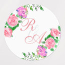 Search for circular monogram stickers Simple