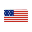 Search for national flag return address labels Stars and stripes