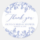 Search for blue thank you shower stickers Elegant
