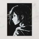 Recherche de fille manga cartes postales Femme
