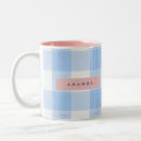 Search for blue gingham mugs Aesthetic