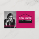 Search for real estate with photo business cards Agent