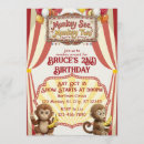 Search for circus 2nd birthday invitations Two