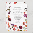 Search for fall flowers wedding invitations Burnt orange