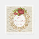 Search for vintage sheet music napkins For her