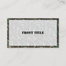 Search for military camouflage business cards Green