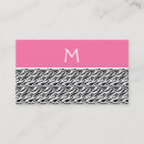 Search for pink zebra business cards Stylish