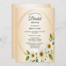 Search for golden bridal shower invitations White