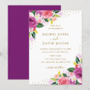 Search for pink and purple wedding invitations Flowers