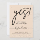 Search for blushing bride bridal shower invitations She said yes