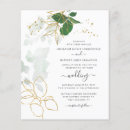 Search for faux gold wedding invitations Botanical