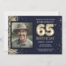 Search for 65th birthday invitations Glitter