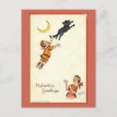 Search for vintage halloween greeting postcards Black cat