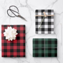 Search for red and black buffalo plaid wrapping paper Green