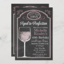 Search for vintage aged to perfection invitations Chalkboard