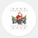 Search for funny raccoon stickers Xmas