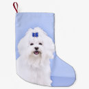 Search for maltese dog christmas stockings Puppy