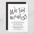 Search for just married wedding invitations Black and white