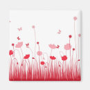 Recherche de carré rouge magnets Floral