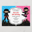 Recherche de garçon ninja invitations Fille