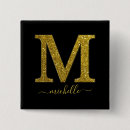 Search for letter m buttons Gold