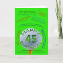 Recherche de de 45 ans anniversaire cartes 45e
