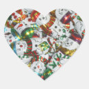 Recherche de coeur chocolat autocollants Noël
