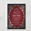 Recherche de rouge vintage invitations Rustique